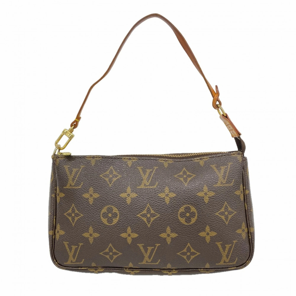 LOUIS VUITTON Brown Monogram Pochette Pouch